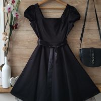 Черна официална рокля с тюл, снимка 3 - Рокли - 45886341