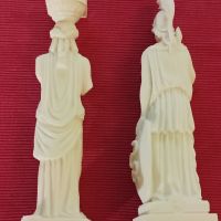Две древно гръцки статуетки от алабастър, ръчно изработени, Гърция. , снимка 2 - Статуетки - 45752981