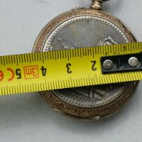Сребърен джобен часовник, снимка 4 - Антикварни и старинни предмети - 45384160