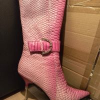 Елегантни ботуши на Мегияс в розово, снимка 3 - Дамски ботуши - 45530986
