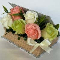 Букет от сапунени рози , снимка 14 - Декорация за дома - 40275710