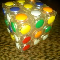 Кубчето на Рубик прозрачно 6см., снимка 1 - Образователни игри - 45480285