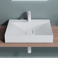 Нова дизайнерска мивка от лят мрамор, снимка 2 - Мивки - 45280176