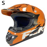 Кросова каска, S/M, оранжева, Шлем за кросов мотор, снимка 5 - Аксесоари и консумативи - 46173448