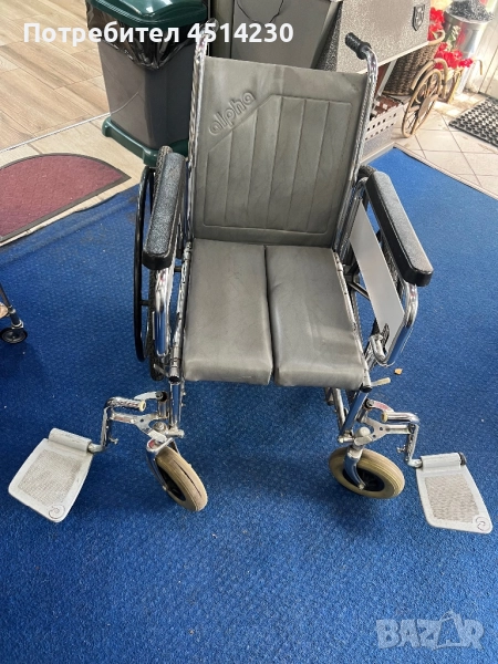 Инвалидна количка Alpha – стабилна, сгъваема, в отлично състояние, снимка 1