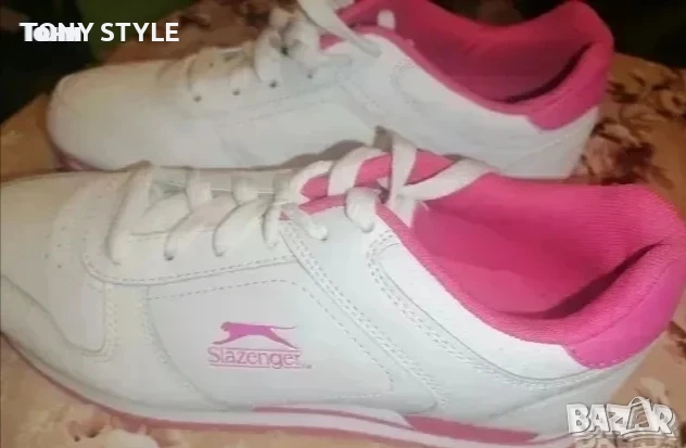 SLAZENGER Оригинал Нови Дамски Кожени Маратонки 39, снимка 1