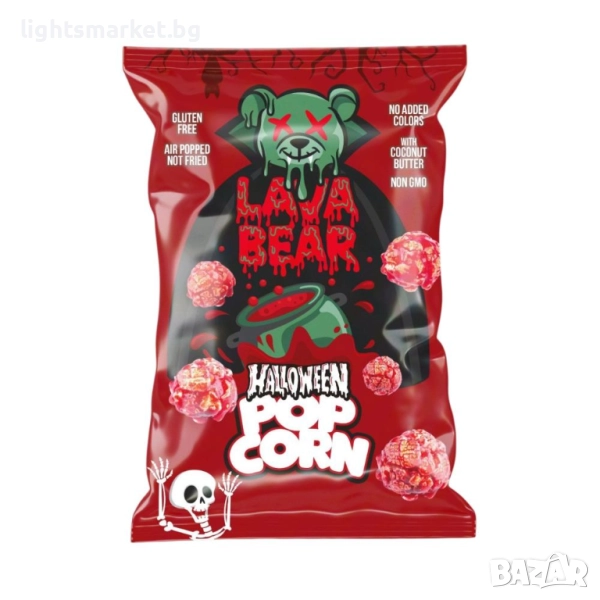 Lava Bear Хелоуин 60г пуканки, снимка 1