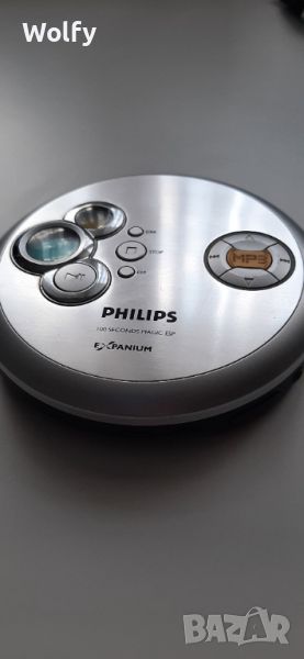Discman Philips + Cd Case Speaker JVC, снимка 1