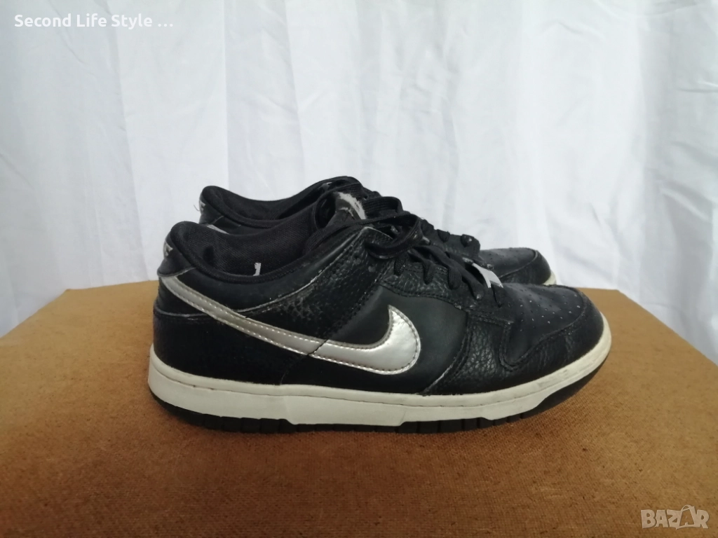 Номер 38 дамски кецове Nike Dunk Low Black Chrome Diamond Panda, снимка 1