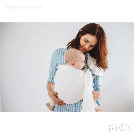 Слинг с халки, бял, снимка 1