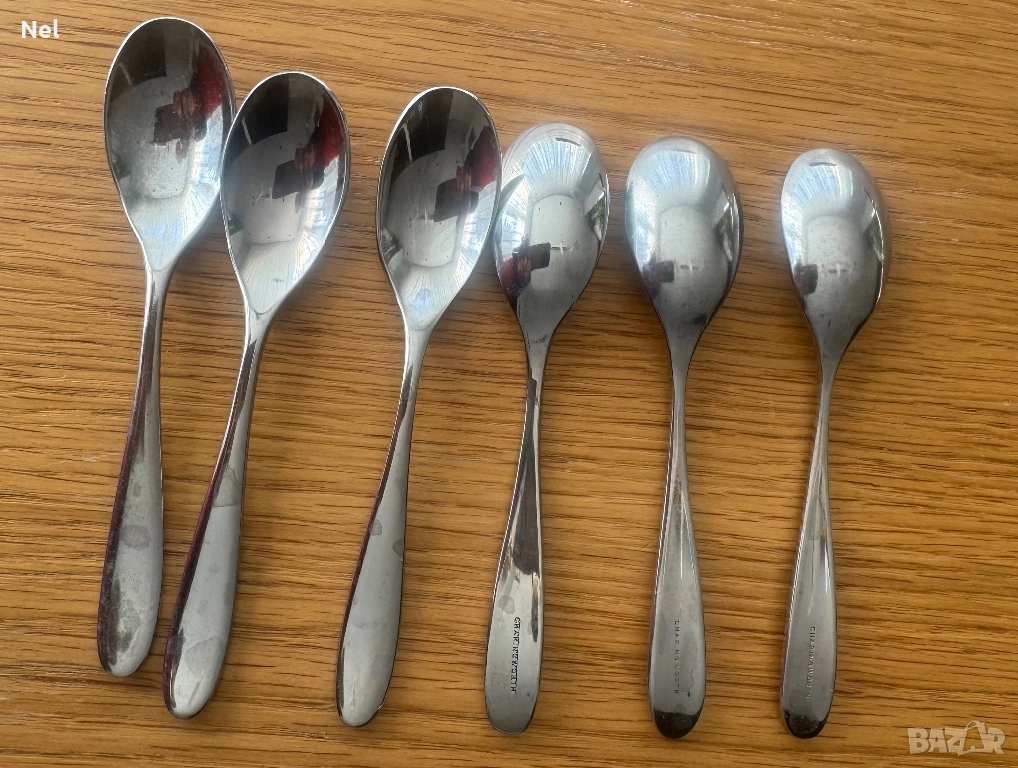 Елегантни лъжички за кафе Mogano Satin Charingworth- 6бр, снимка 1