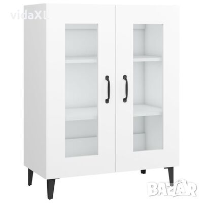 vidaXL Сайдборд, бял, 69,5x34x90 см, инженерно дърво(SKU:812132, снимка 1