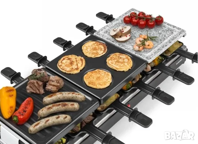 Fonduelette XL "3 в 1" раклет грил и фондю за 12 души, снимка 1