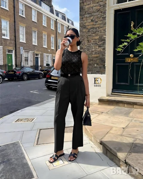 дамски комплект chanel потник и панталон , снимка 1