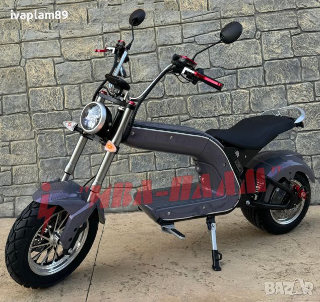 Електрически скутер American Harley Davidson- 3000W 60V-22aH+ЛИЗИНГ-модел 2024г, снимка 1