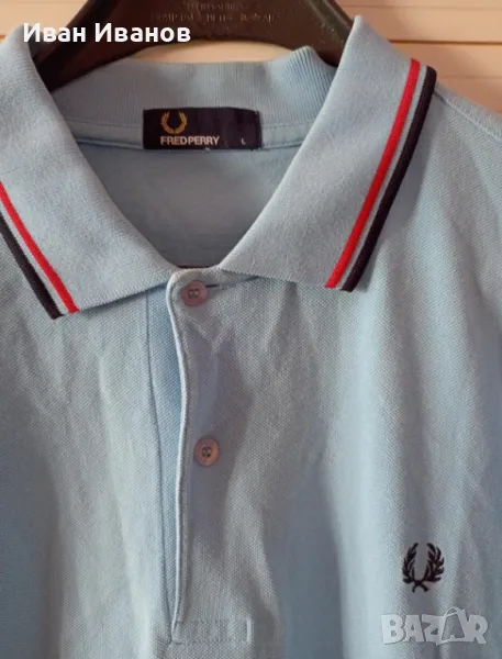 Оригинална фланелка с яка Fred Perry, снимка 1