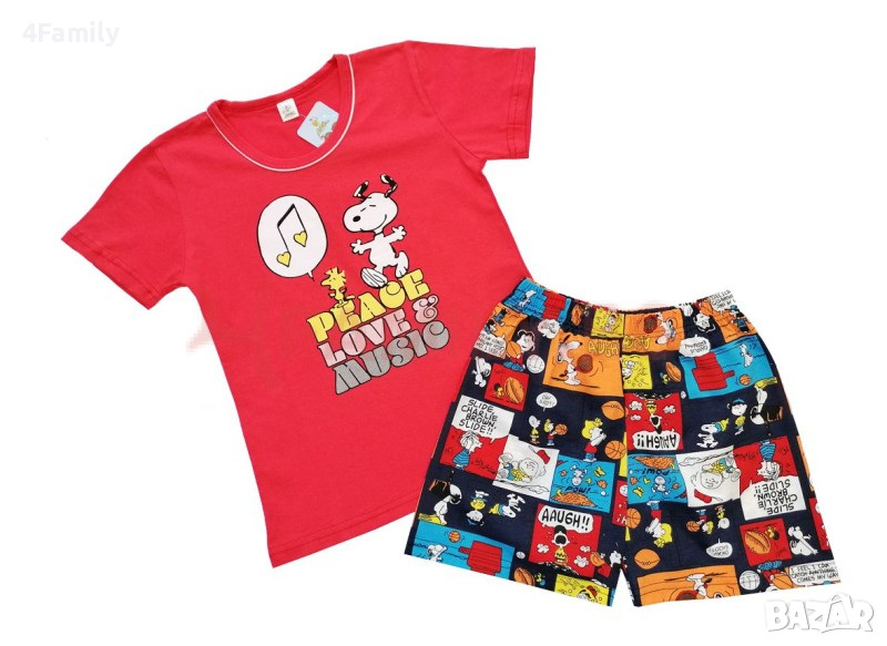 Детска пижама Снупи, размер 122-128см, снимка 1