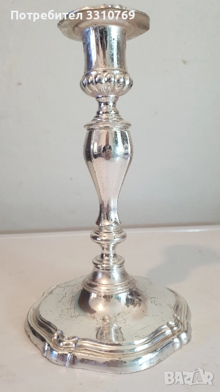 Красив посребрен и родиран свещник WMF. , снимка 1