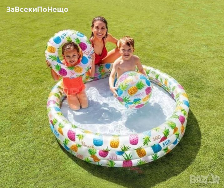 Насладете се на лятното забавление с надуваемия комплект детски басейн I n t e x 59469NP, снимка 1
