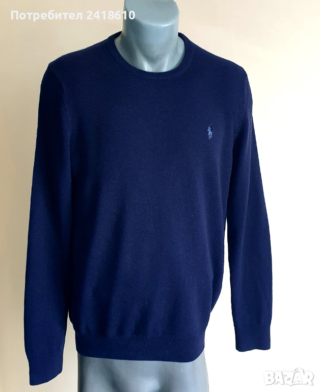 POLO Ralph Lauren Wool Mens Size S ОРИГИНАЛ! Мъжки Вълнен Пуловер, снимка 1