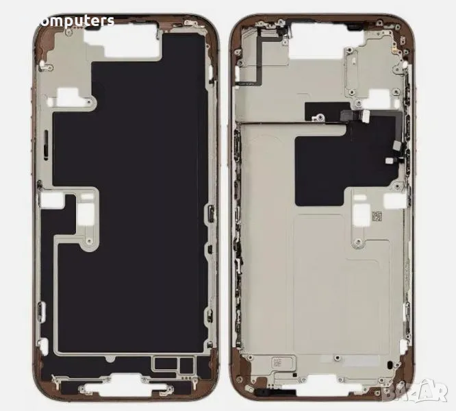 Среден борд за iPhone 16 Pro 6.3 / Златен / КЛАС A Баркод : 483919, снимка 1