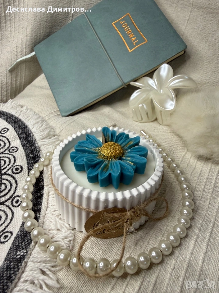 Ръчно изработени соеви свещи – подарък за Свети Валентин ,8 март,повод, снимка 1