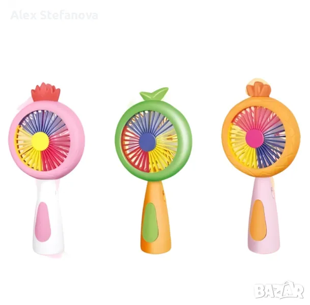 Мини вентилатор с плодова тематика – Компактен, цветен и освежаващ, снимка 1
