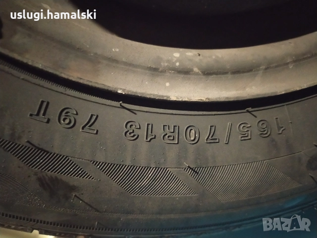 Автомобилни гуми 165/70/13 с джанти , снимка 4 - Гуми и джанти - 52740556
