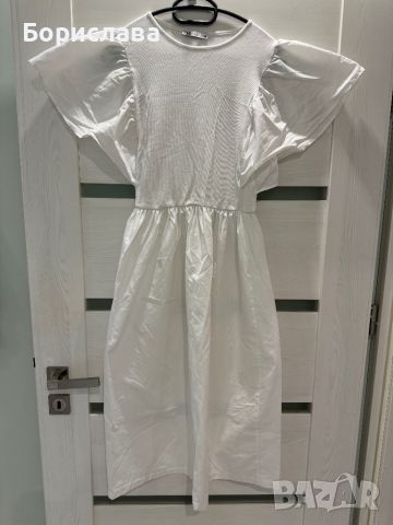 Дамска бяла рокля -Zara., снимка 2 - Рокли - 46446527