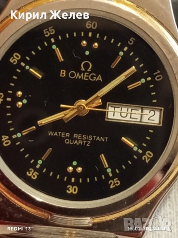 Марков оригинален часовник OMEGA QUARTZ JAPAN перфектно състояние много красив унисекс 51826, снимка 3 - Мъжки - 53481977