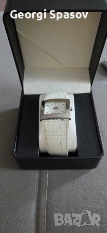 Дамски кварцов часовник с бяла каишка, снимка 9 - Дамски - 54202952