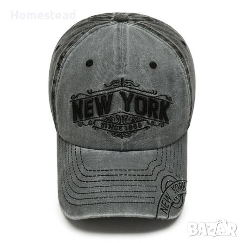 Черна шапка с козирка - New York, снимка 3 - Шапки - 45333259