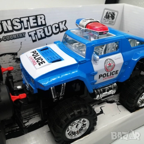 Полицейски джип с радиоуправление – 4x4 Monster Truck