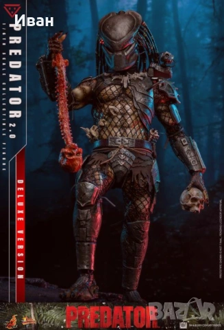 Hot Toys Deluxe version of Predator 2.0 - нови и запечатани, снимка 4 - Колекции - 53812280