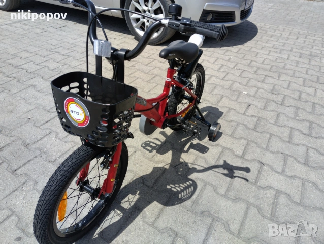 BYOX Детски велосипед 16" ROBO червен, снимка 6 - Велосипеди - 53759333