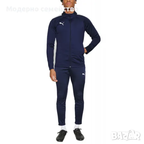 Мъжки спортен екип PUMA TeamLiga DryCell Tracksuit Navy, снимка 3 - Спортни дрехи, екипи - 46858660