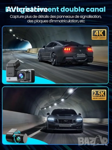 Видеорегистратор 4K +задна камера 2.5K+GPS антена +128 GB SD CARD, снимка 2 - Аксесоари и консумативи - 52937407