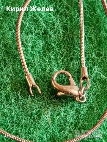 Сребърен синджир плетка тип змийска кожа много елегантен дизайн 54215, снимка 3 - Колиета, медальони, синджири - 53993036