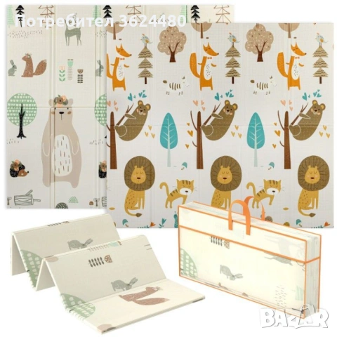 Детско сгъваемо килимче за игра 150х180 см 4841, снимка 9 - Други - 53271630