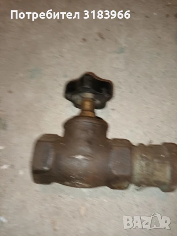 спирателен кран цол и четвърт отливка чугунена № 2, снимка 3 - Други машини и части - 50608650