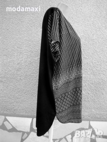 4XL Нова блуза Gina Benotti в черно и бяло, снимка 4 - Туники - 46419360