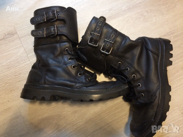 Черни боти,кубинки Palladium,естественна кожа.