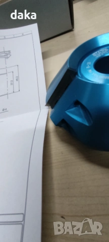 Дърводелска фрезова глава за скосяване 45 градуса, снимка 4 - Други машини и части - 53890083