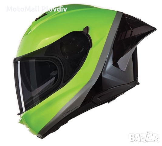 Каска Nolan N60-6 Sport Verniciatura Speciale 348 Green Black Gray – Гланц ECE 22.06, снимка 2 - Аксесоари и консумативи - 51894041