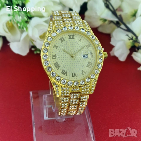 ⌚👑 Часовник „Roman Ice Queen“ (римски цифри + дата)