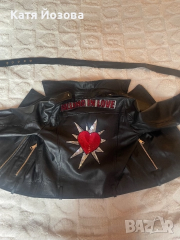 Кожено яке Liu Jo , снимка 3 - Якета - 52798942