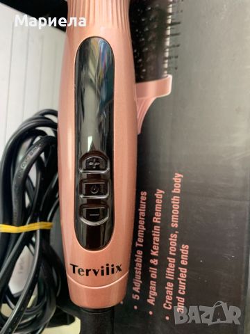 Термична четка Terviiix / Четка за изправяне и накъдряне / Йонна технология, снимка 6 - Маши за коса - 45622200