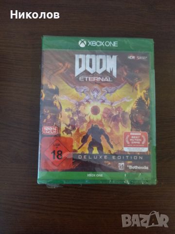 Продавам DOOM Eternal за XBOX One,нова, снимка 1 - Игри за Xbox - 46654239