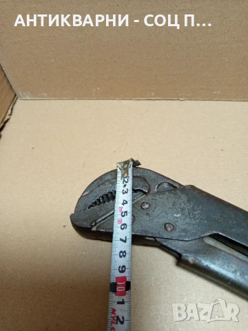 Соц Стар Голям Тръбен Ключ Тегло 2.200кг., снимка 13 - Антикварни и старинни предмети - 50659317