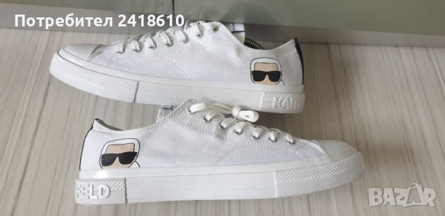 Karl Lagerfeld Mens Size 44/28см UK 10 US 11 НОВО! ОРИГИНАЛ! Мъжки Кецове!, снимка 8 - Кецове - 45655524